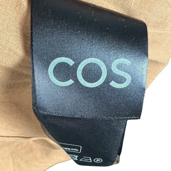 NWT Women's COS Tan Linen Blend Two-Button Work Office Blazer - Size 2 $190 - Picture 9 of 10